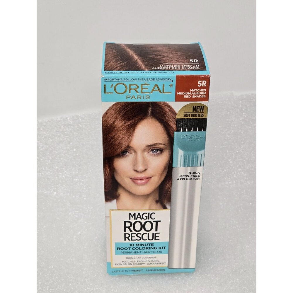 LOreal Paris Magic Root Rescue Permanent Haircolor Kit 5R Medium Auburn Red